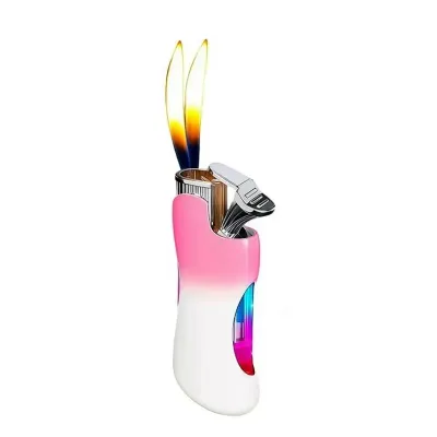 e Smart Double Flame Gas Cigarette Lighter